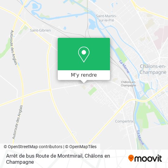 Arrêt de bus Route de Montmirail plan