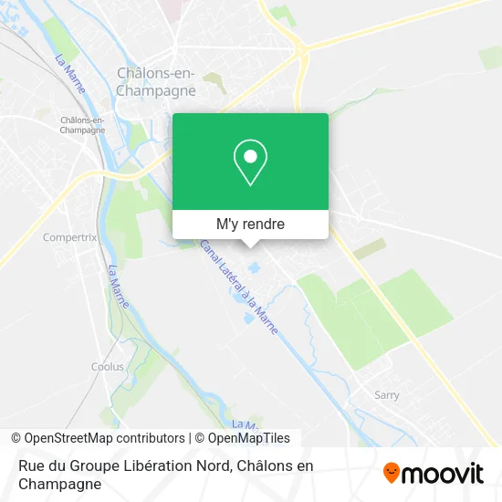 Rue du Groupe Libération Nord plan