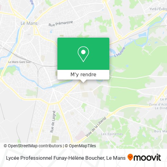 Lycée Professionnel Funay-Hélène Boucher plan