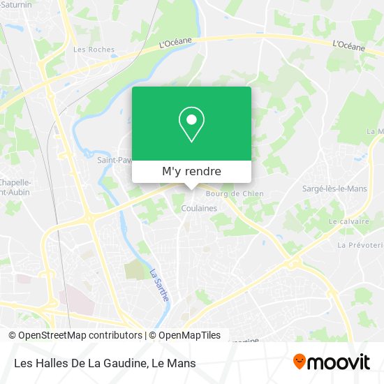 Les Halles De La Gaudine plan