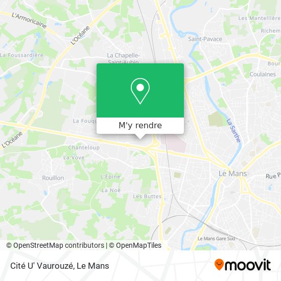 Cité U' Vaurouzé plan