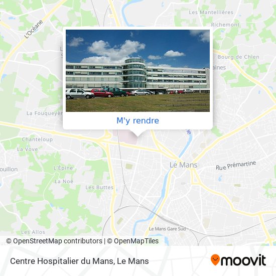 Centre Hospitalier du Mans plan