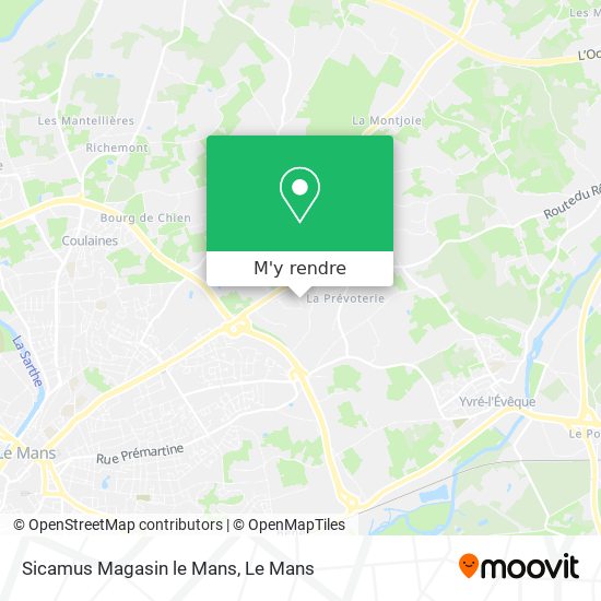 Sicamus Magasin le Mans plan