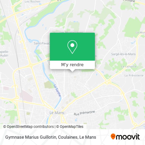 Gymnase Marius Guillotin, Coulaines plan