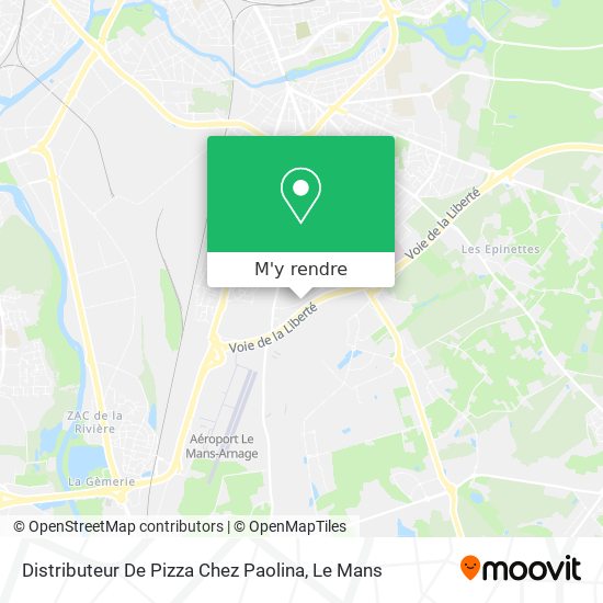 Distributeur De Pizza Chez Paolina plan