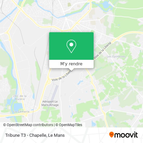 Tribune T3 - Chapelle plan
