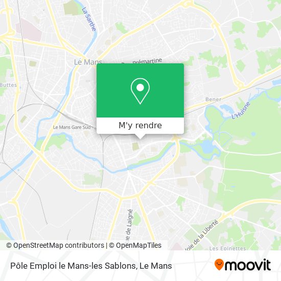 Pôle Emploi le Mans-les Sablons plan