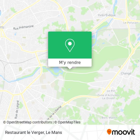Restaurant le Verger plan