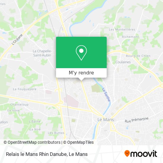 Relais le Mans Rhin Danube plan