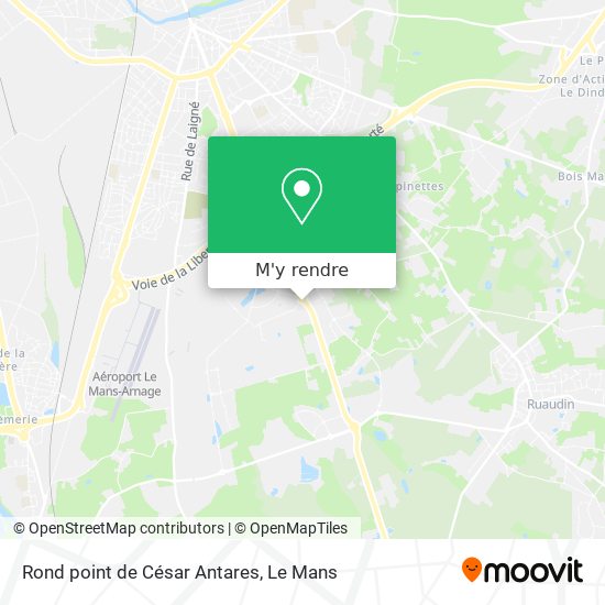 Rond point de César Antares plan