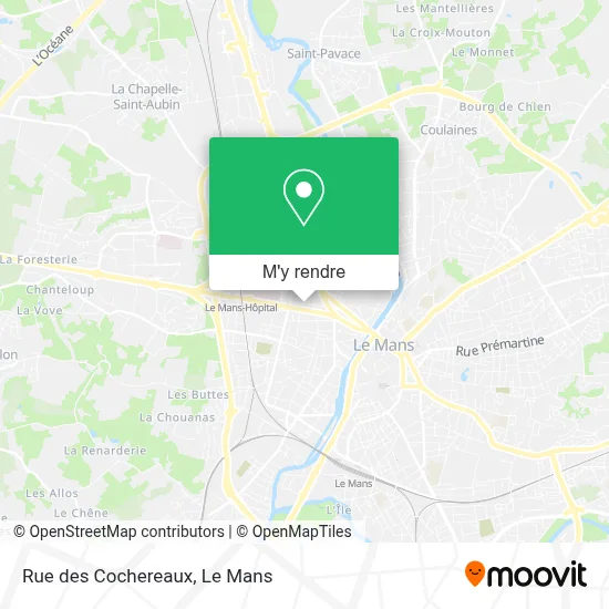 Rue des Cochereaux plan