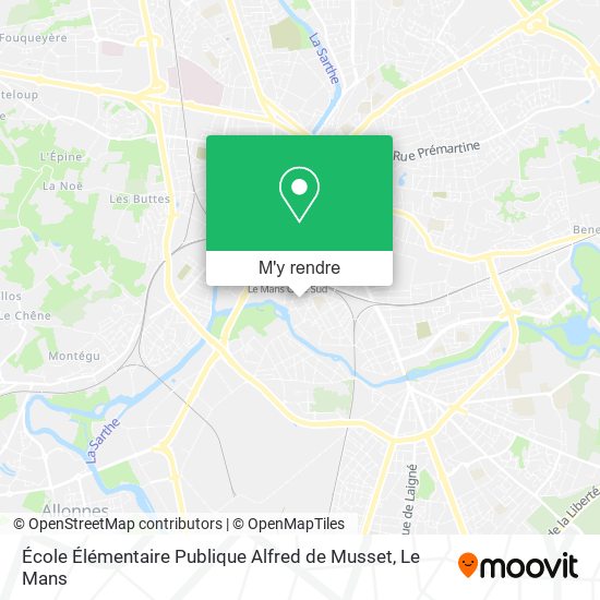 École Élémentaire Publique Alfred de Musset plan