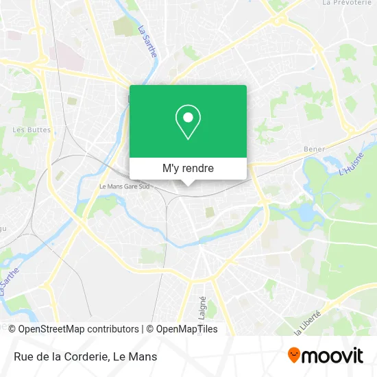 Rue de la Corderie plan