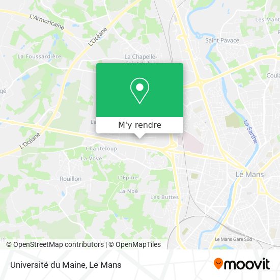 Université du Maine plan