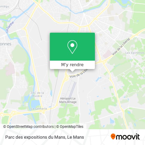 Parc des expositions du Mans plan