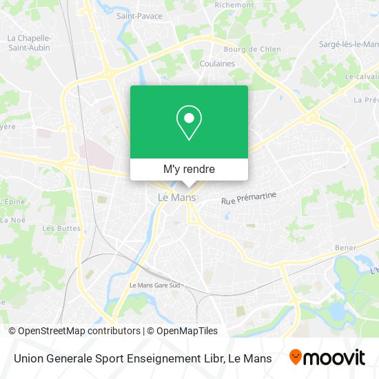 Union Generale Sport Enseignement Libr plan
