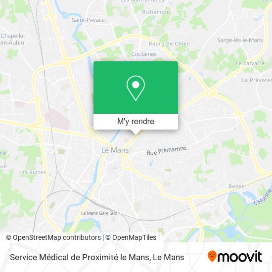 Service Médical de Proximité le Mans plan