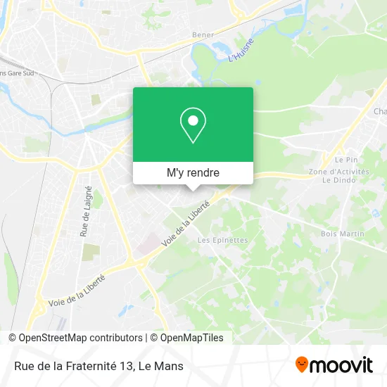 Rue de la Fraternité 13 plan