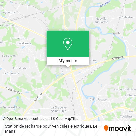 Station de recharge pour véhicules électriques plan