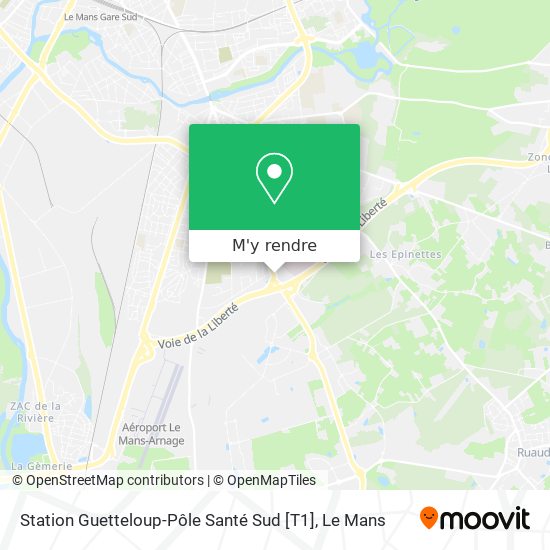 Station Guetteloup-Pôle Santé Sud [T1] plan