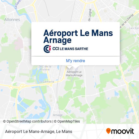 Aéroport Le Mans-Arnage plan