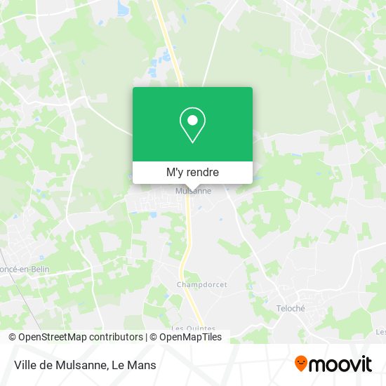 Ville de Mulsanne plan