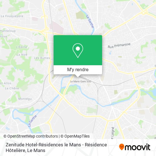 Zenitude Hotel-Résidences le Mans - Résidence Hôtelière plan