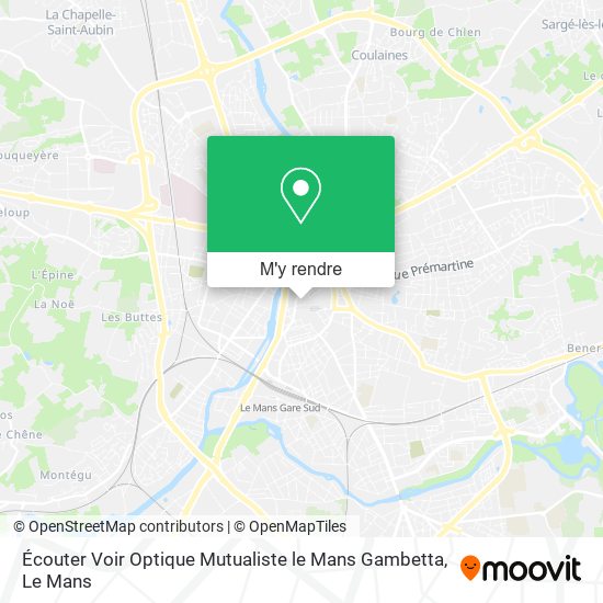 Écouter Voir Optique Mutualiste le Mans Gambetta plan