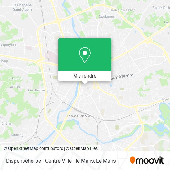 Dispenseherbe - Centre Ville - le Mans plan