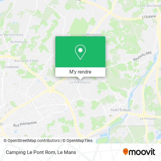 Camping Le Pont Rom plan