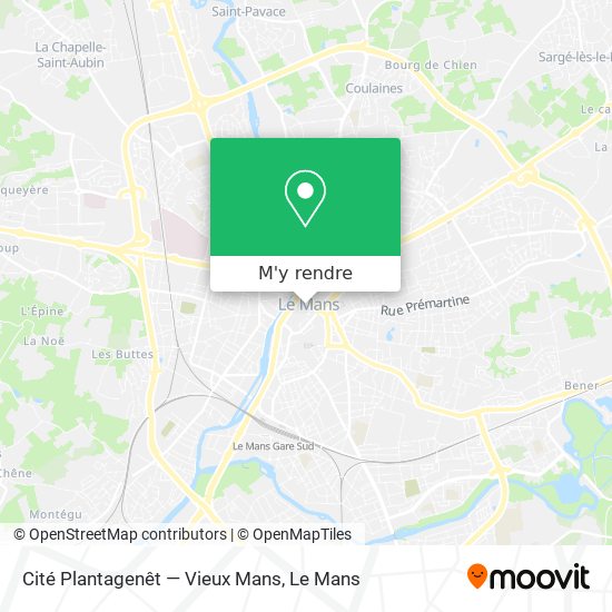 Cité Plantagenêt — Vieux Mans plan