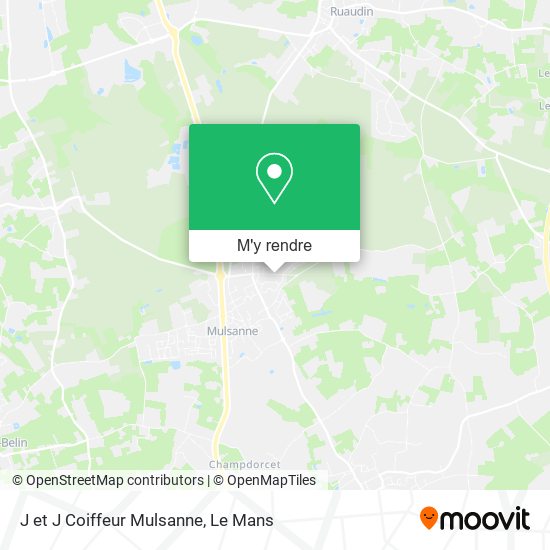 J et J Coiffeur Mulsanne plan