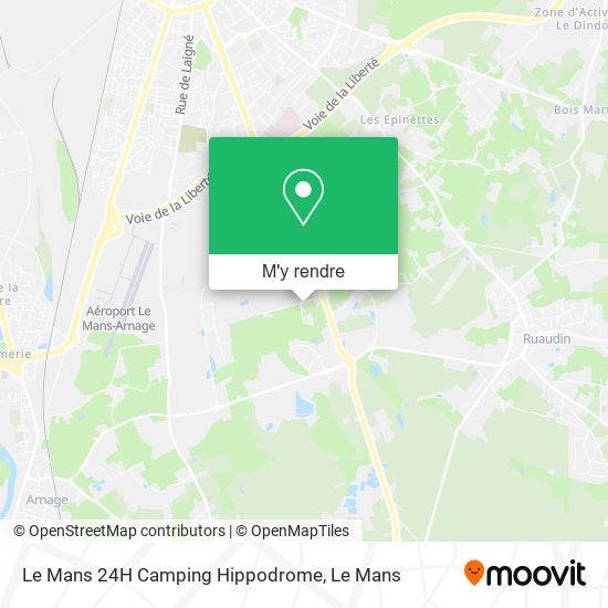 Le Mans 24H Camping Hippodrome plan
