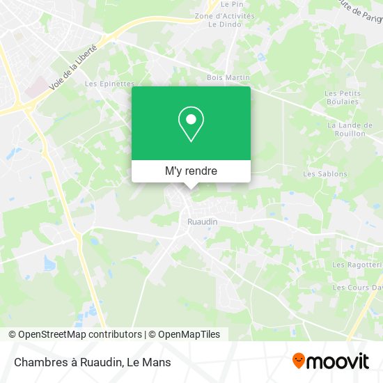 Chambres à Ruaudin plan