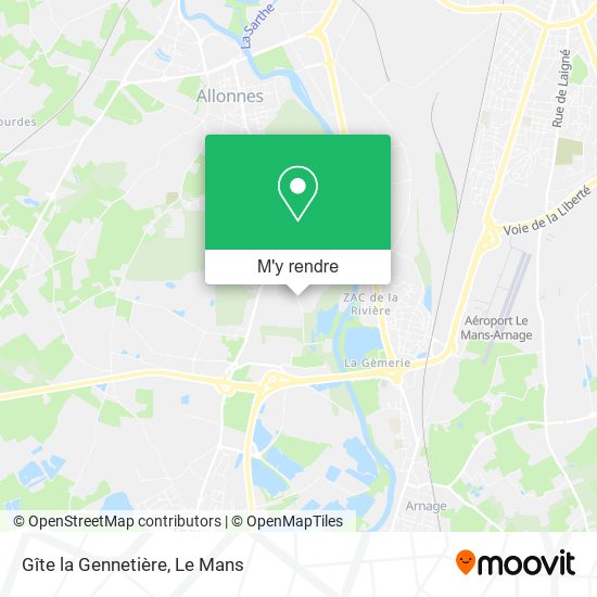 Gîte la Gennetière plan