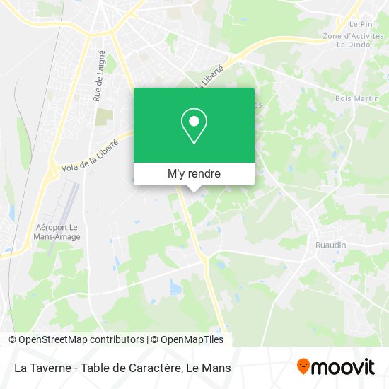 La Taverne - Table de Caractère plan
