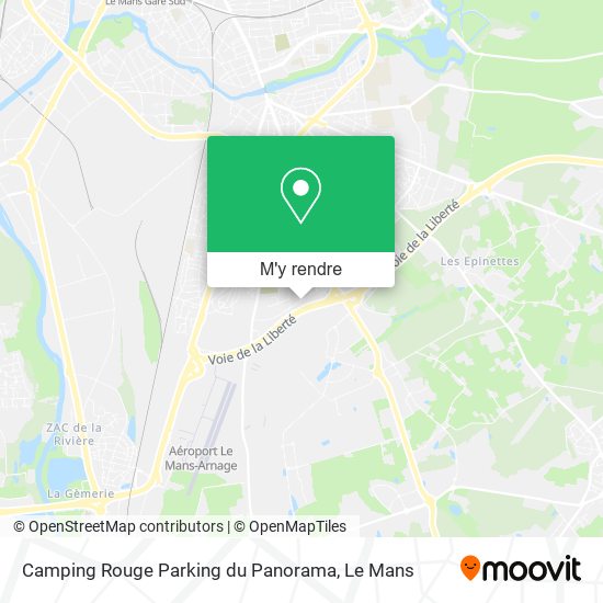 Camping Rouge Parking du Panorama plan