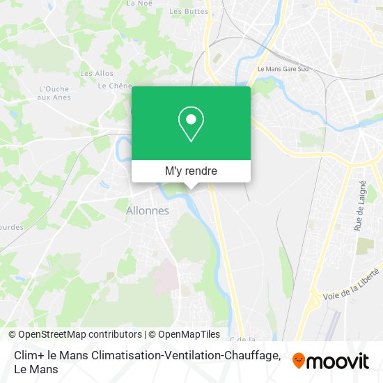 Clim+ le Mans Climatisation-Ventilation-Chauffage plan