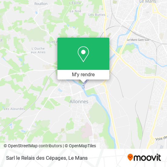 Sarl le Relais des Cépages plan