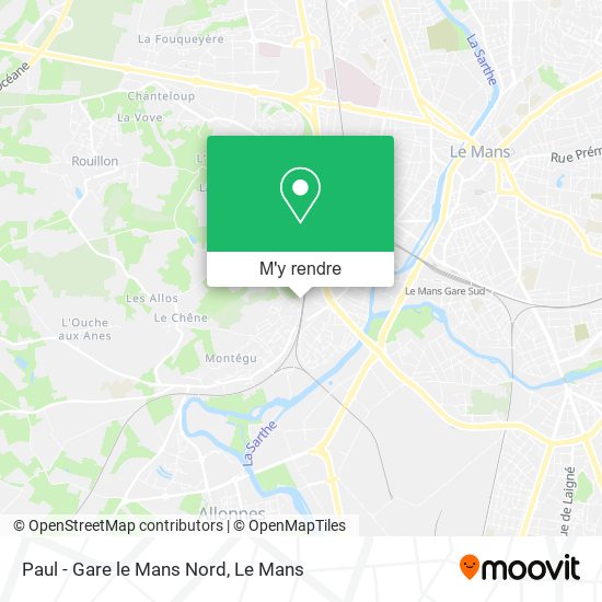 Paul - Gare le Mans Nord plan