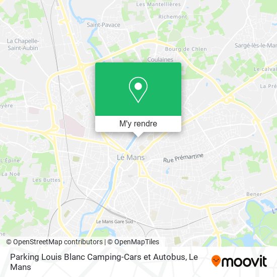 Parking Louis Blanc Camping-Cars et Autobus plan