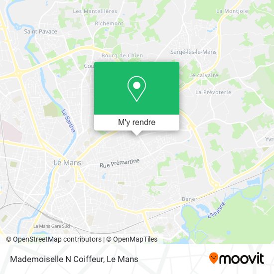 Mademoiselle N Coiffeur plan