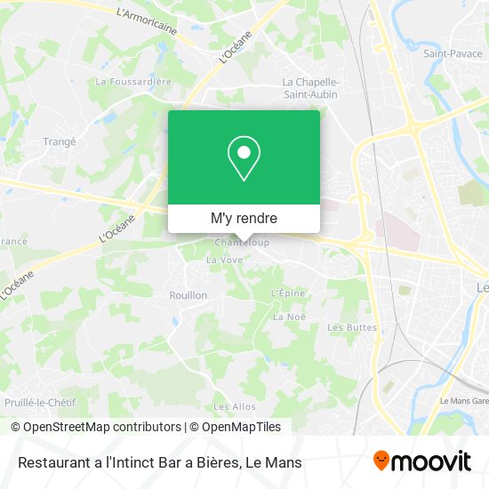 Restaurant a l'Intinct Bar a Bières plan