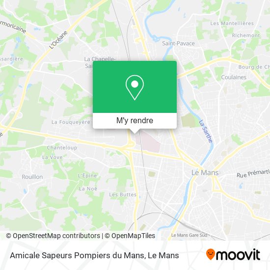 Amicale Sapeurs Pompiers du Mans plan