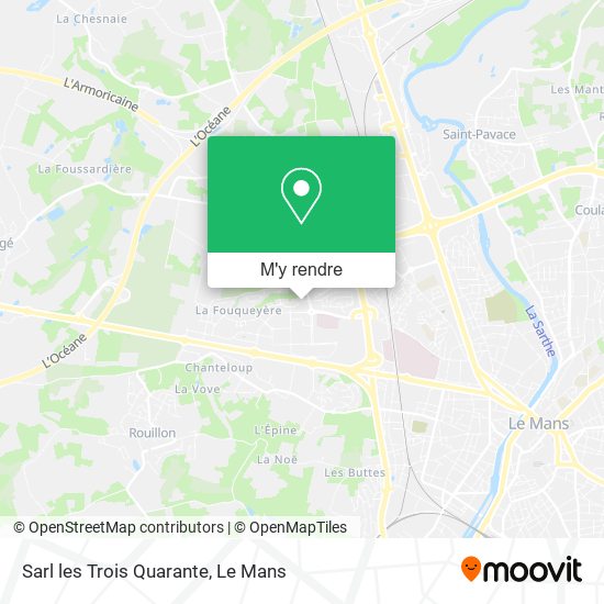 Sarl les Trois Quarante plan