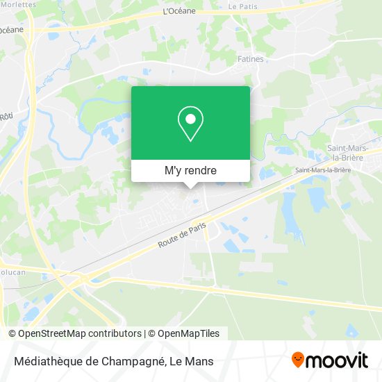 Médiathèque de Champagné plan