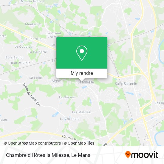 Chambre d'Hôtes la Milesse plan