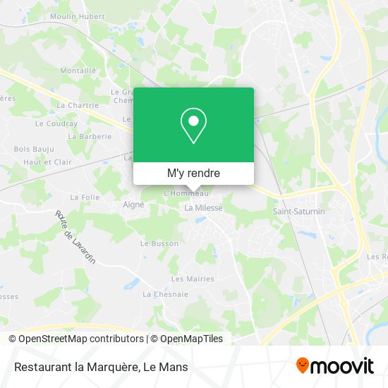 Restaurant la Marquère plan