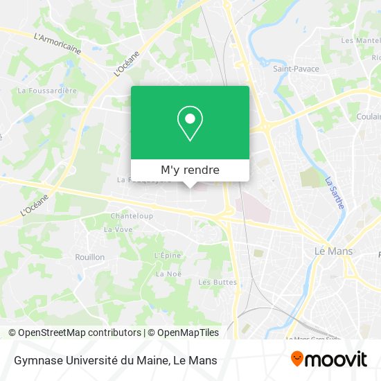 Gymnase Université du Maine plan