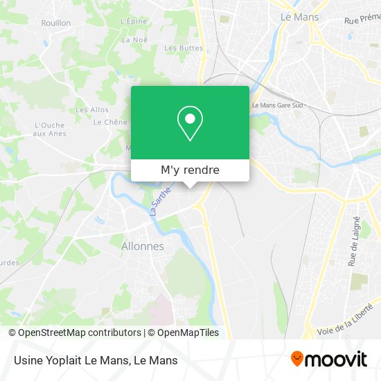 Usine Yoplait Le Mans plan